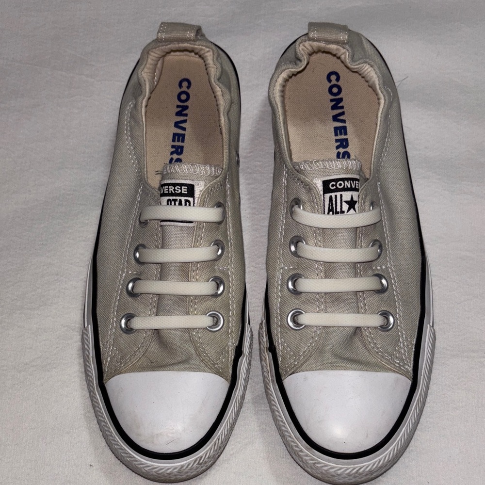 Women’s Converse Light Gray Canvas Sneakers